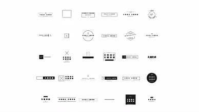 30款时尚黑白简洁线条几何字幕条视频的预览图